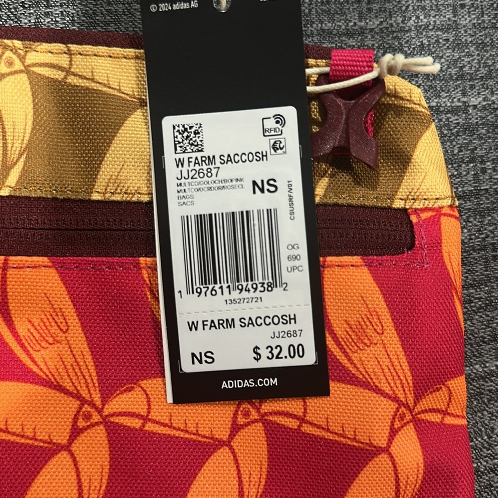 FARM Rio Red and Orange Patterned Pouch - Picture 2 of 3